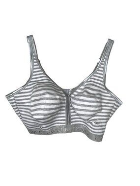 Cacique Lane Bryant Full Coverage Wire-Free Striped Bra 44DDD